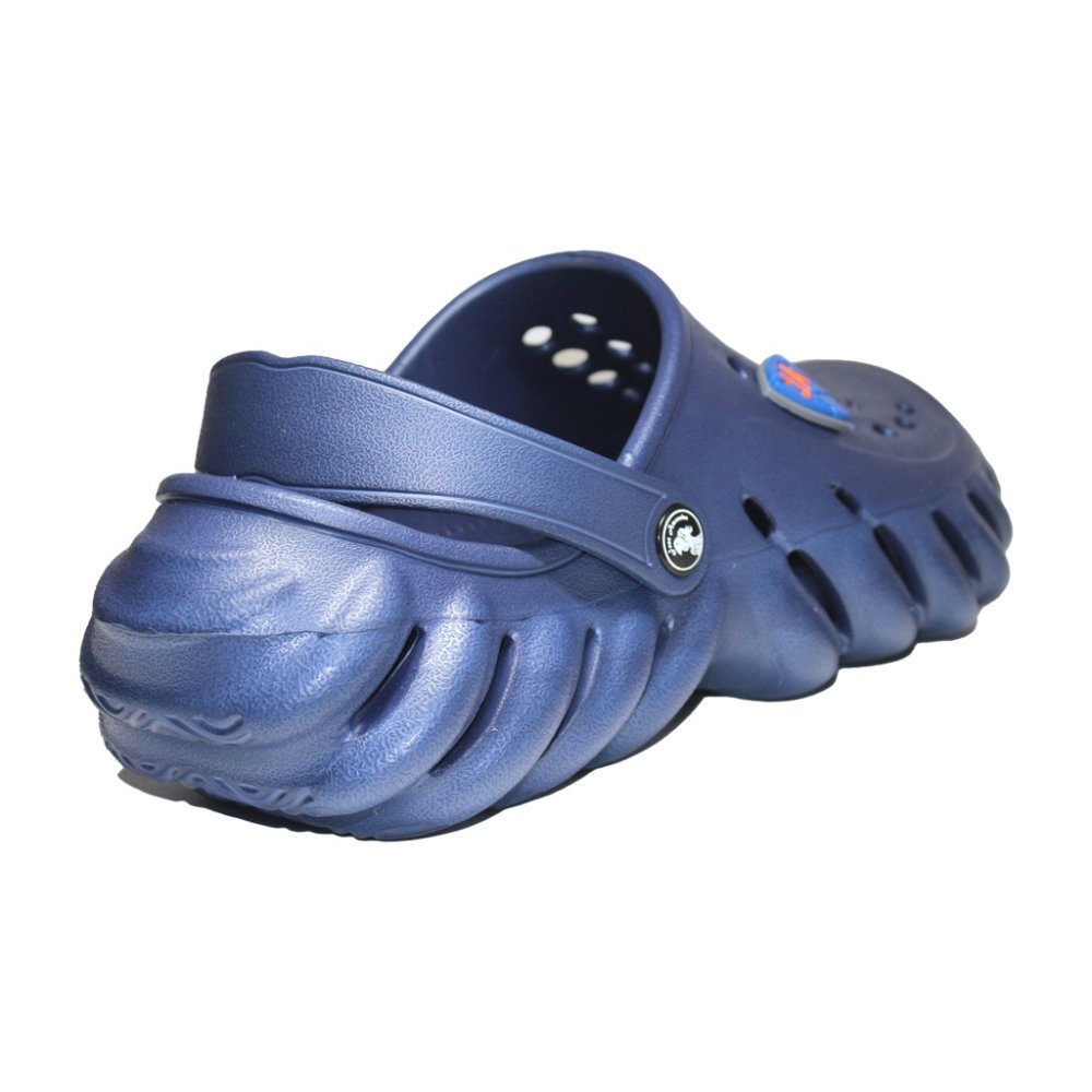 Profesionálne lekárske dreváky, tmavomodré, vyrobené z EVA peny, Crocs - pánsky model, s aplikovanými detailmi