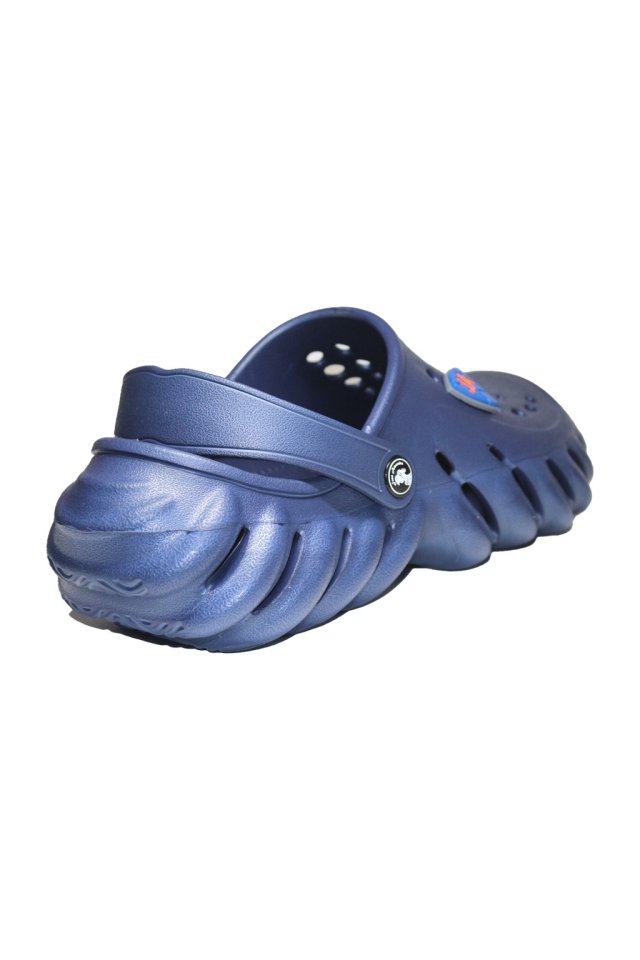 Profesionálne lekárske dreváky, tmavomodré, vyrobené z EVA peny, Crocs - pánsky model, s aplikovanými detailmi