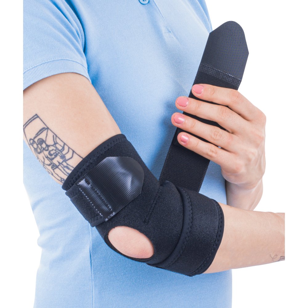 Lakťová bandáž Triasport Elbisport Aktiv s elastickou oporou, SRT245, univerzálna veľkosť Lakťová bandáž Triasport Elbisport Aktiv s elastickou oporou, SRT245, univerzálna veľkosť