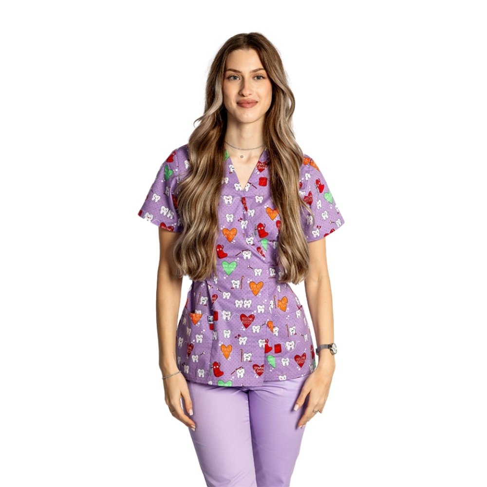 Zdravotný plášť Dintisori kimono s dvoma našitými vreckami